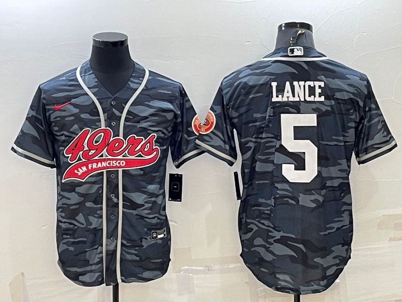 Men San Francisco 49ers #5 Lance Camo 2022 Nike Co branded NFL Jersey->san francisco 49ers->NFL Jersey